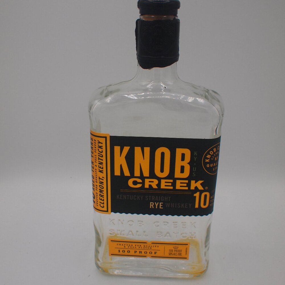 Knob Creek 10 year old Rye Whiskey Bottle(100 proof)